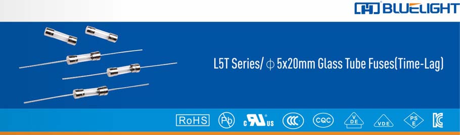 L5T系列/Φ5X20玻璃管保險絲(延時)(圖1)